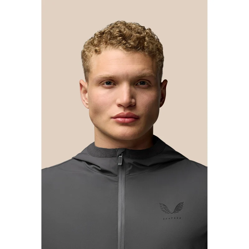 Castore Leichte Herren-Flexjacke | Gunmetal-Schwarz