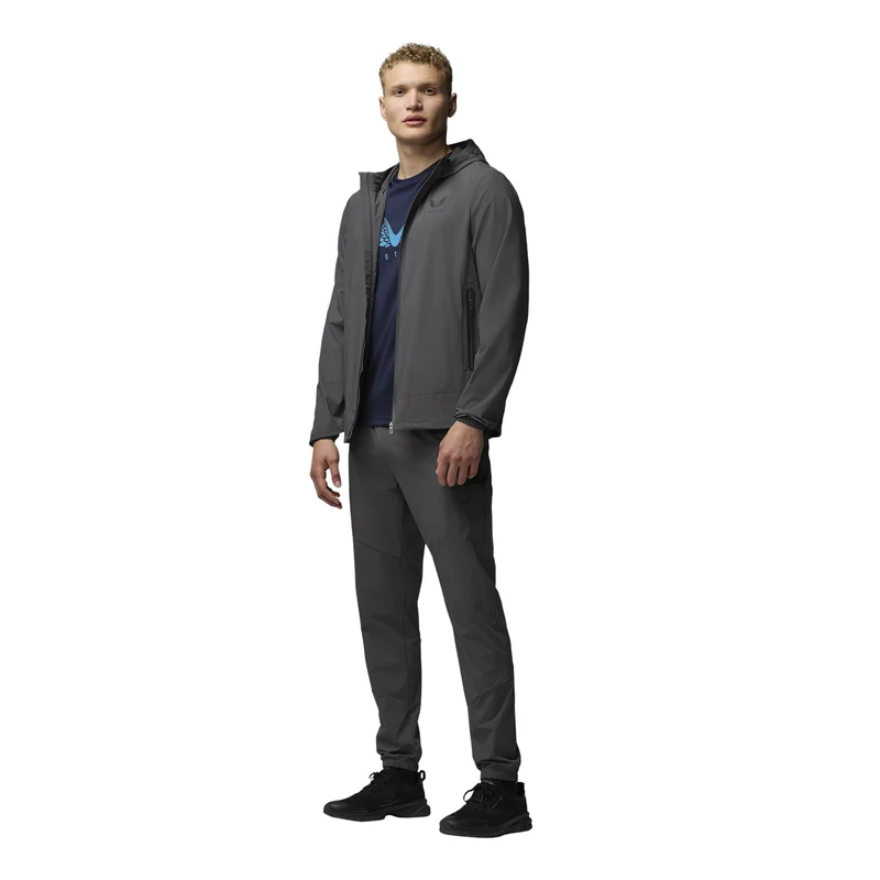 Castore Leichte Herren-Flexjacke | Gunmetal-Schwarz
