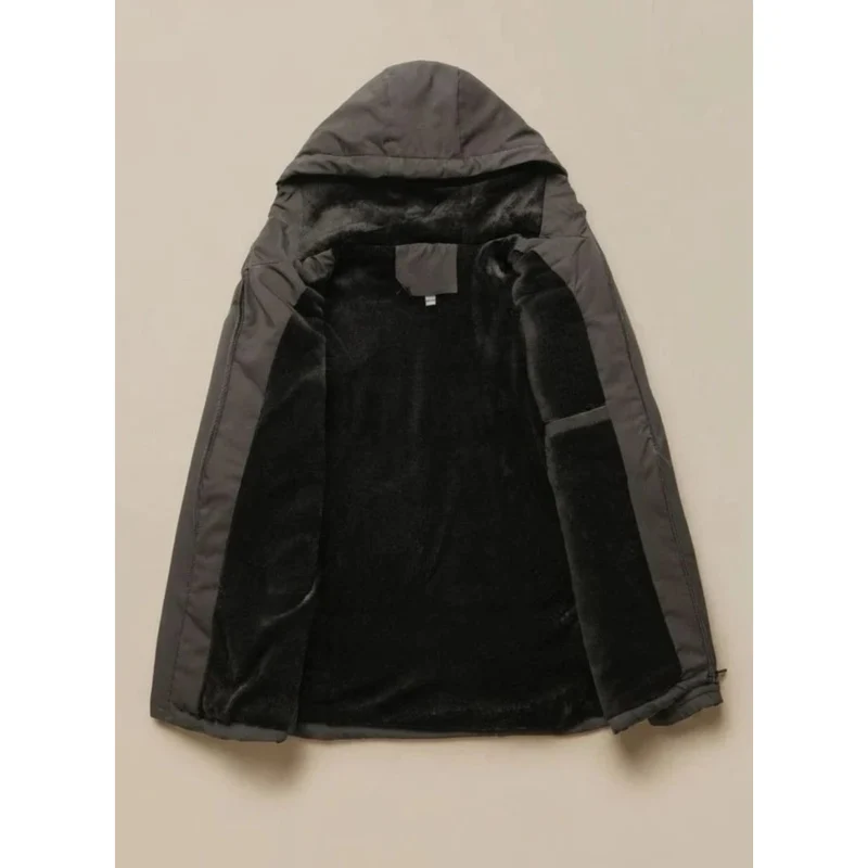 Bjarne | Herren Winterjacke mit Kapuze und Taschen mit Reißverschluss