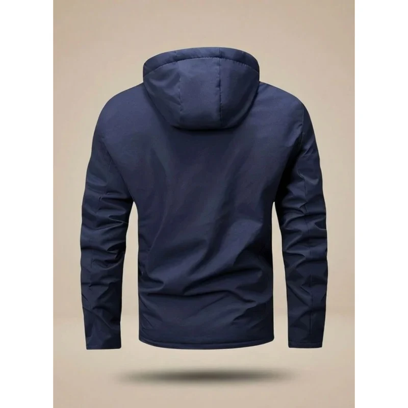 Bjarne | Herren Winterjacke mit Kapuze und Taschen mit Reißverschluss