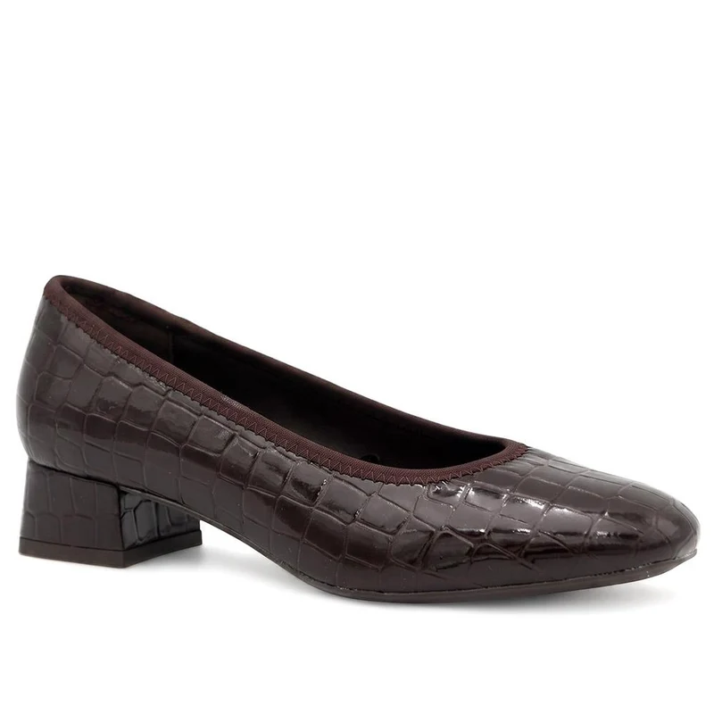 Smart Patent Block Heel Court Shoes - SANYI44015 / 329 911