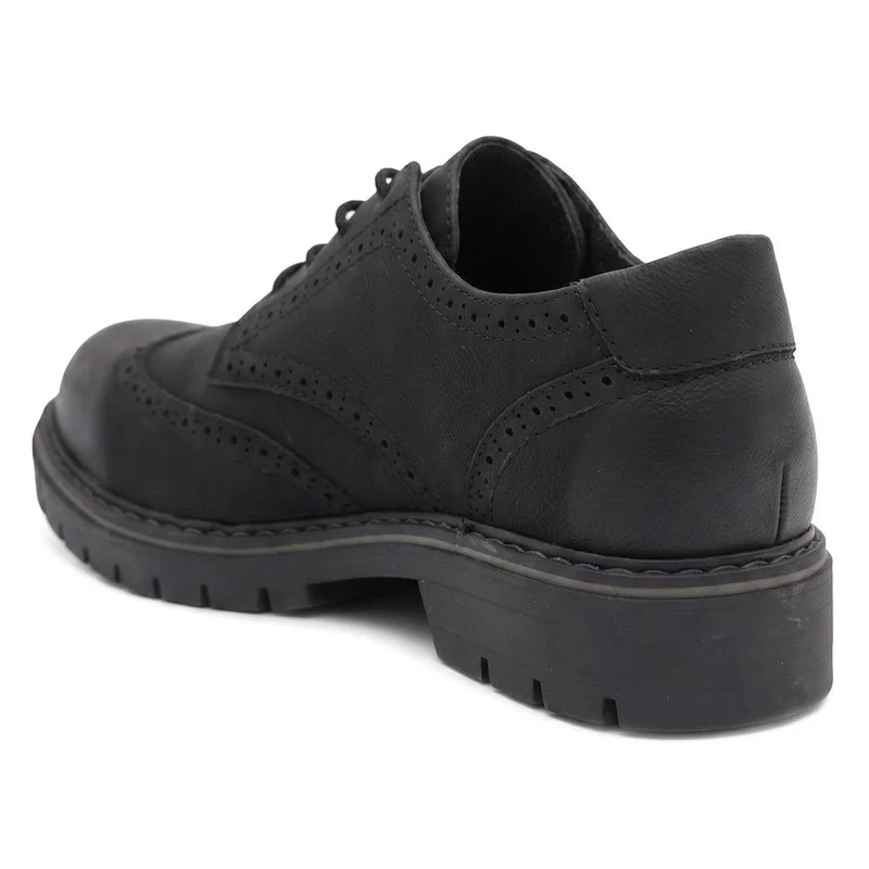 Casual Lace Up Shoes W/ Brogue Detailing - GANG44007 / 329 927 - Black