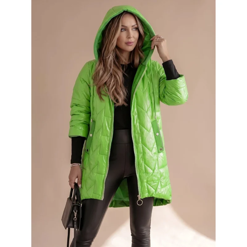 Solea | Winterjacke Damen mit Kapuze und Taschen an den Seiten