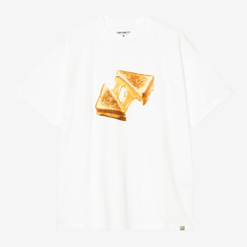 Carhartt WIP Herren-T-Shirt mit Käsetoast | Weiß