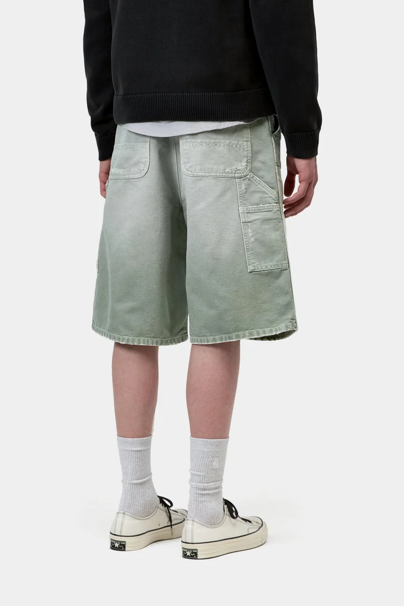Carhartt WIP Herren OG Double Knee Destroy Wash Short | Schattiges Grün