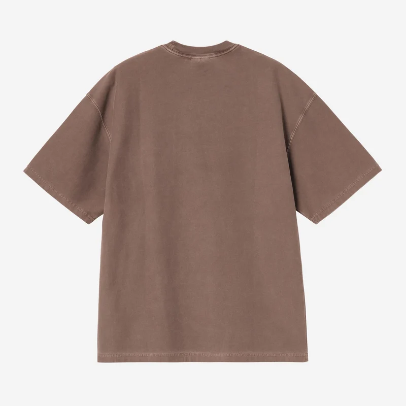 Carhartt WIP Locker geschnittenes Herren-T-Shirt mit Brusttasche | Tabakfarben, stückgefärbt