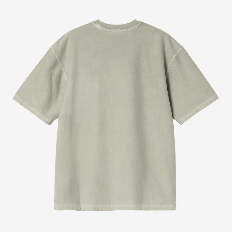 Carhartt WIP Herren-T-Shirt mit lockerer Brusttasche | Dunkelgrün, stückgefärbt