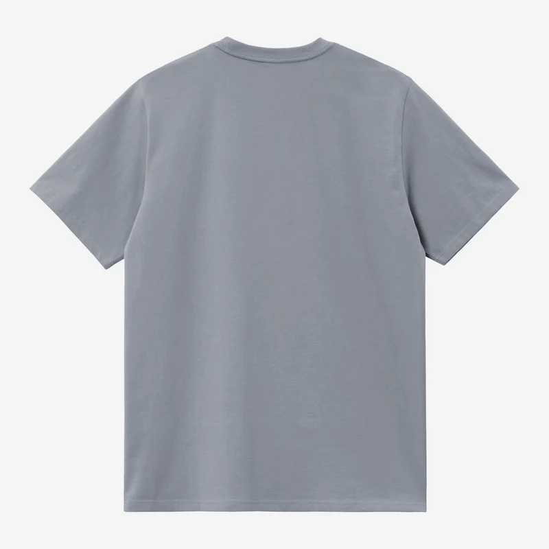 Carhartt WIP Herren Kurzarm American Script T-Shirt | Schattiges Blau