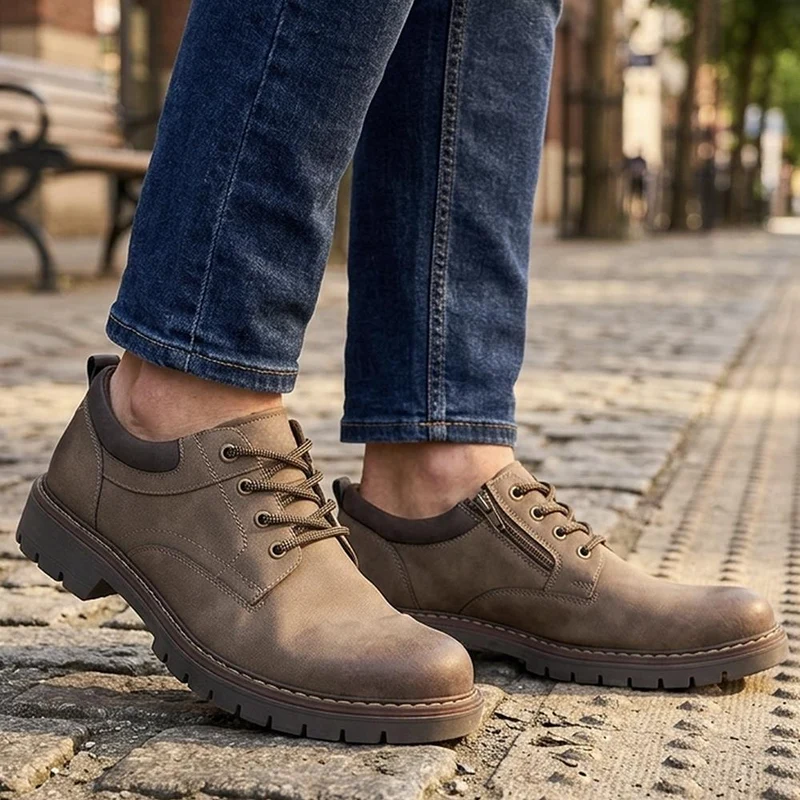 Casual Lace Fasten Shoes - GANG44008 / 329 928 - Tan