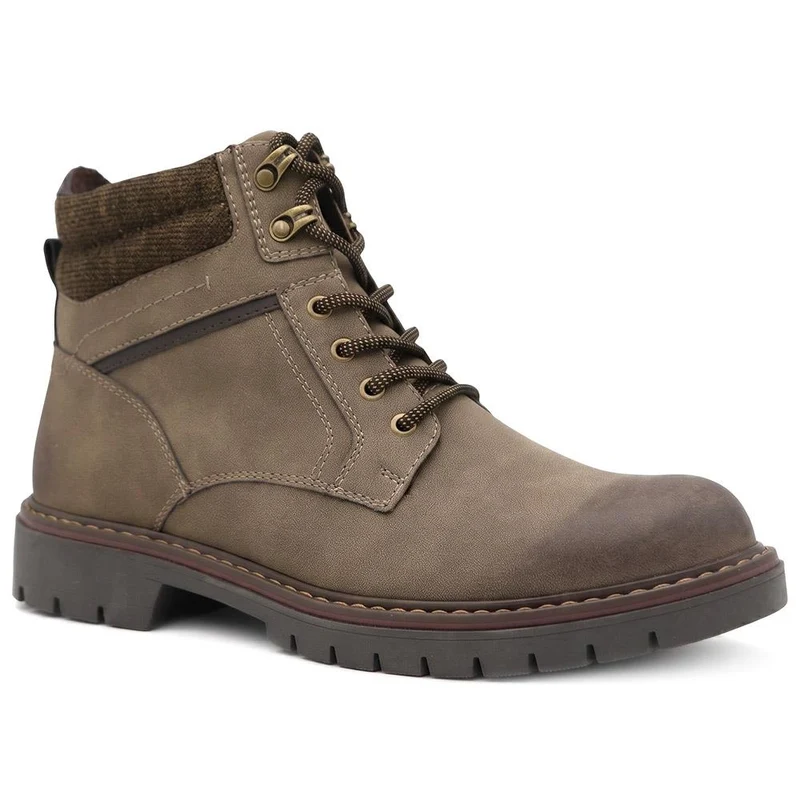 Padded Cuff Lace Up Boots - GANG44011 / 329 939