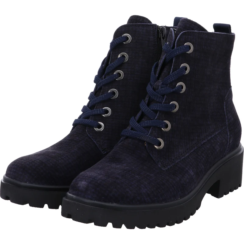 Waldläufer Stiefelette H-Luise blau