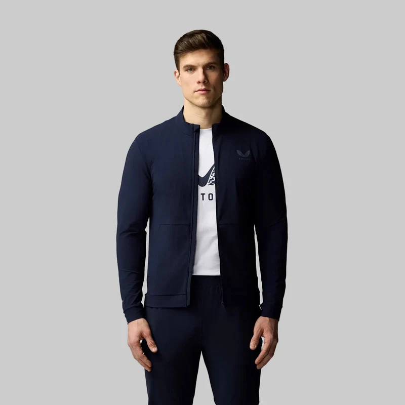 Castore Herren-Tech-Trainingsjacke | Marineblau/Zinn