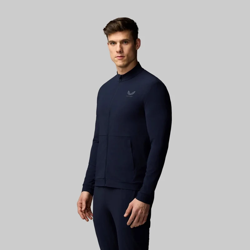 Castore Herren-Tech-Trainingsjacke | Marineblau/Zinn