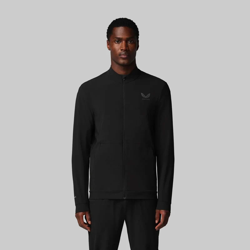 Castore Herren-Tech-Trainingsjacke | Schwarz-Gunmetal