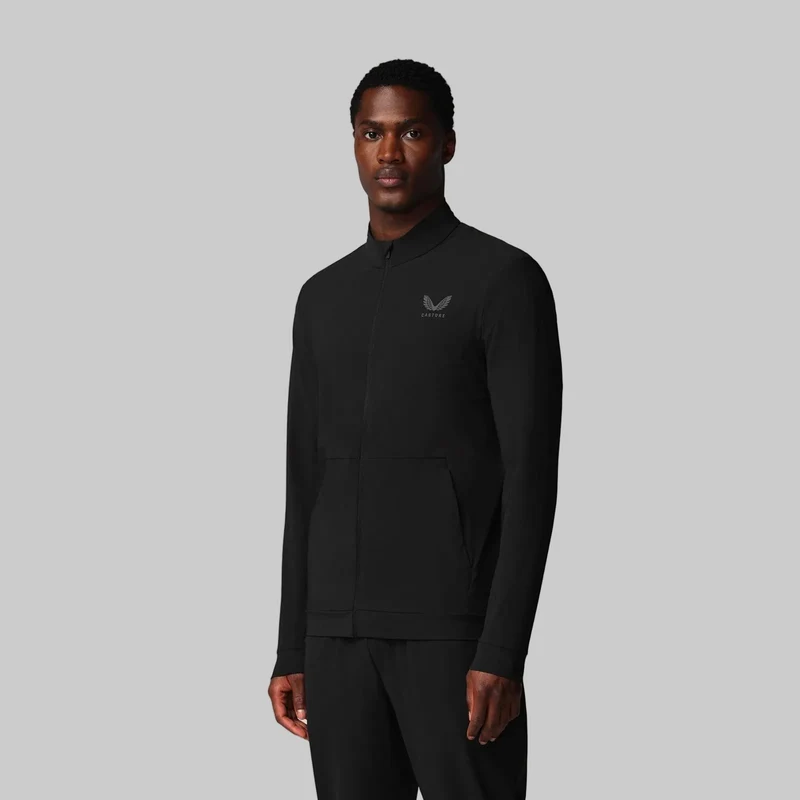 Castore Herren-Tech-Trainingsjacke | Schwarz-Gunmetal