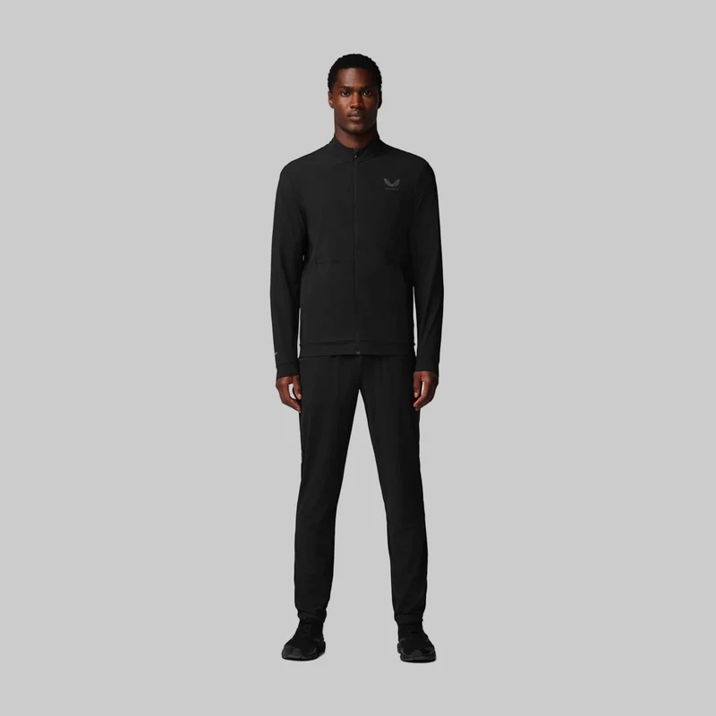 Castore Herren-Tech-Trainingsjacke | Schwarz-Gunmetal