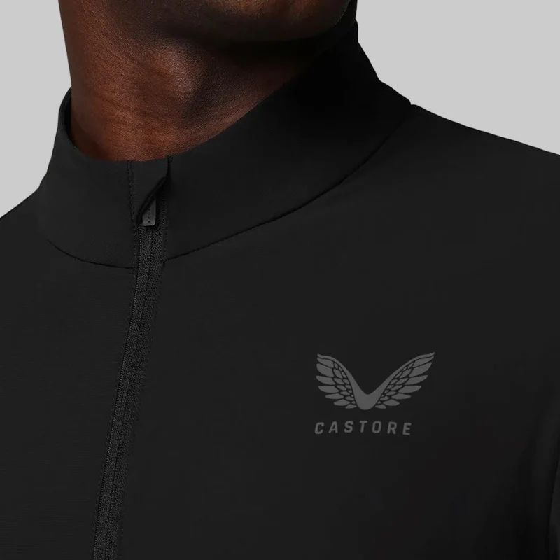 Castore Herren-Tech-Trainingsjacke | Schwarz-Gunmetal
