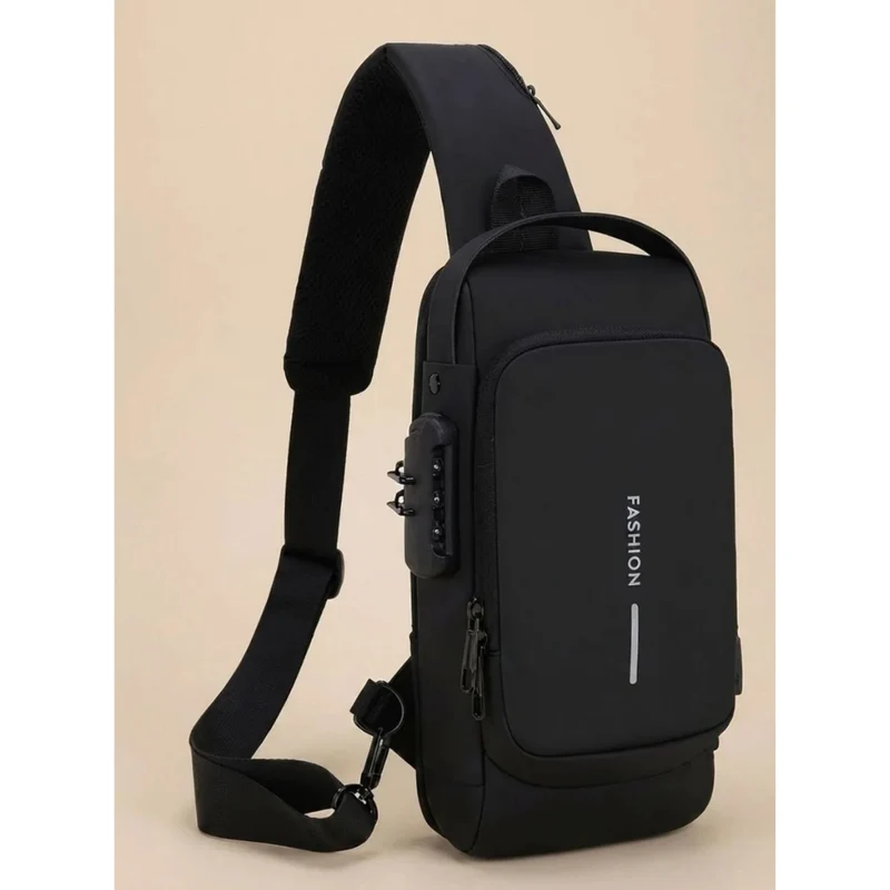 Kilian | Herren Schultertasche mit USB Anschluss und Zahlenschloss