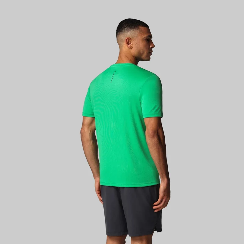Castore Kurzarm-T-Shirt für Herren | Jadegrün-Gunmetal