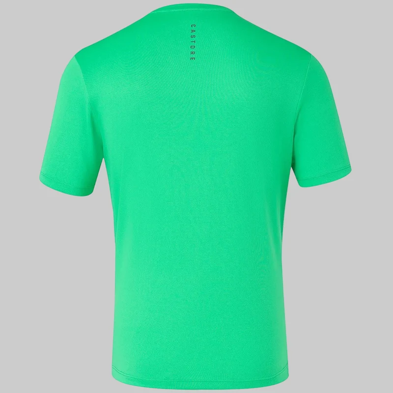 Castore Kurzarm-T-Shirt für Herren | Jadegrün-Gunmetal