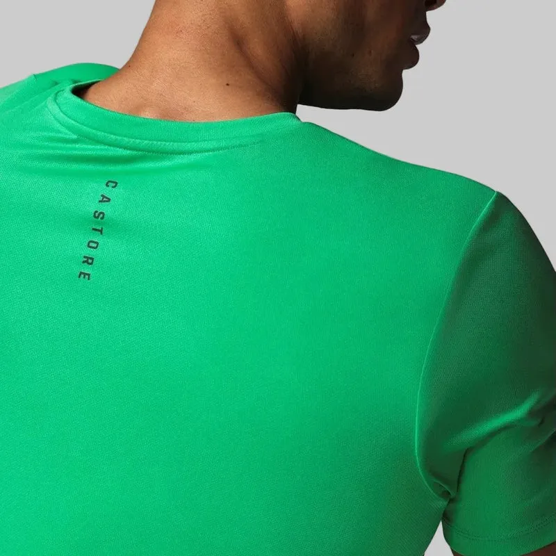 Castore Kurzarm-T-Shirt für Herren | Jadegrün-Gunmetal