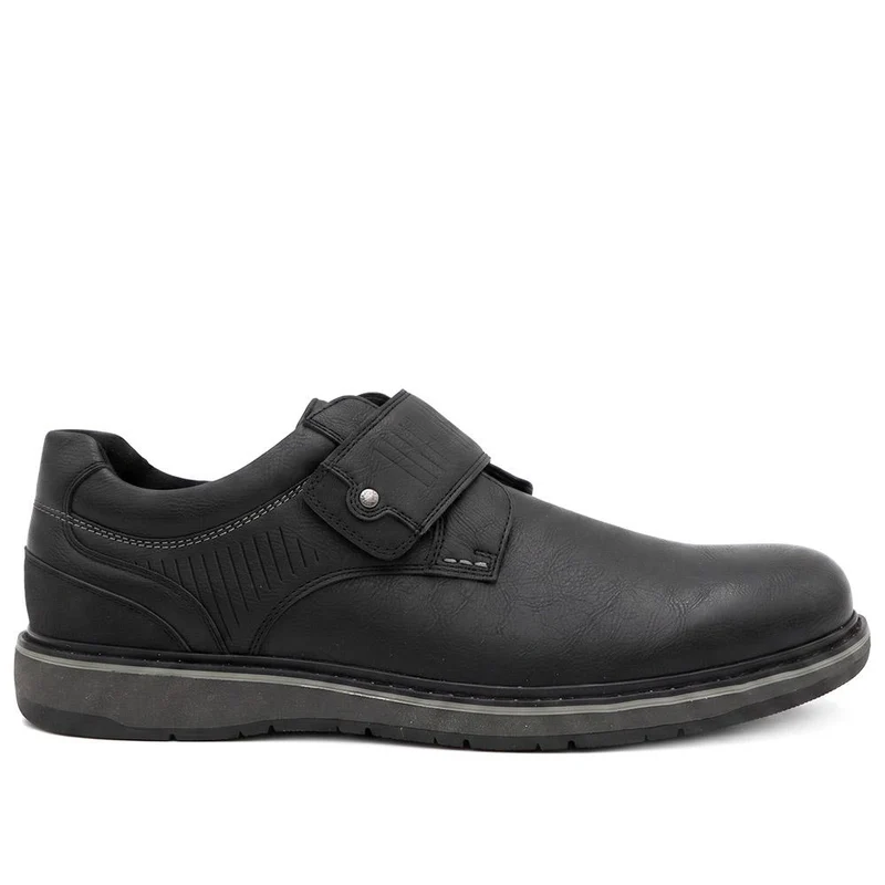 Adjustable Fit Comfy Monk Shoes - XINGH44008 / 330 037 - Black