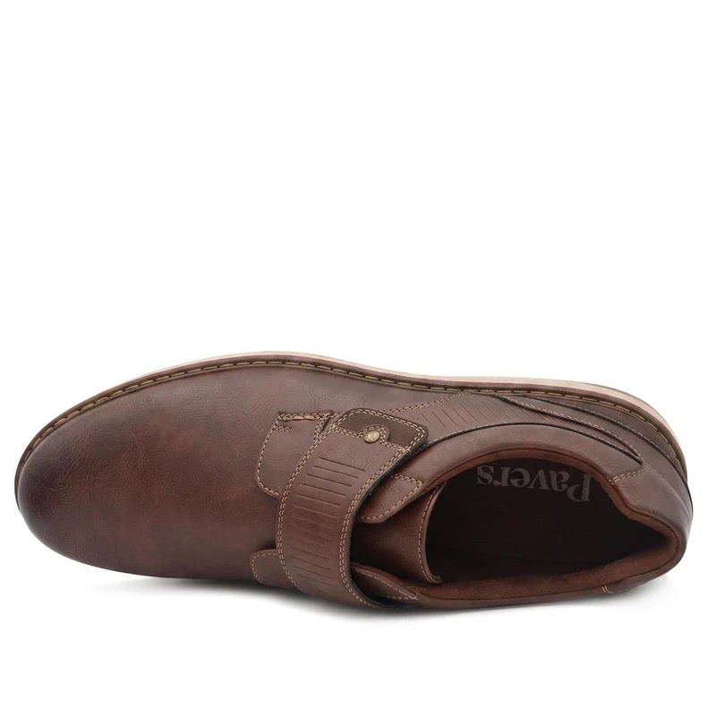 Adjustable Fit Comfy Monk Shoes - XINGH44008 / 330 037 - Brown