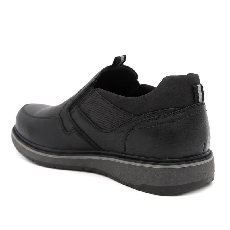 Casual Laceless Slip On Shoes - XINGH44009 / 330 038 - Black
