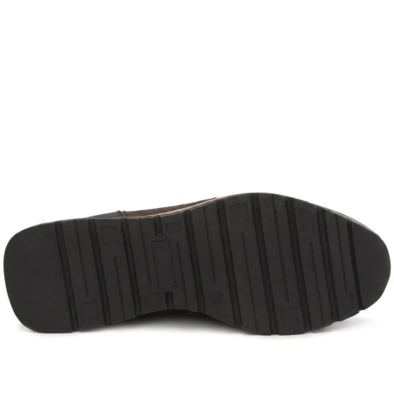 Breathable Zip & Lace Style Trainers - WOIL44043 / 329 619 - Brown