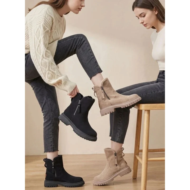 Fabienne | Damen Orthopädische Stiefeletten mit weichem Futter und Reißverschluss