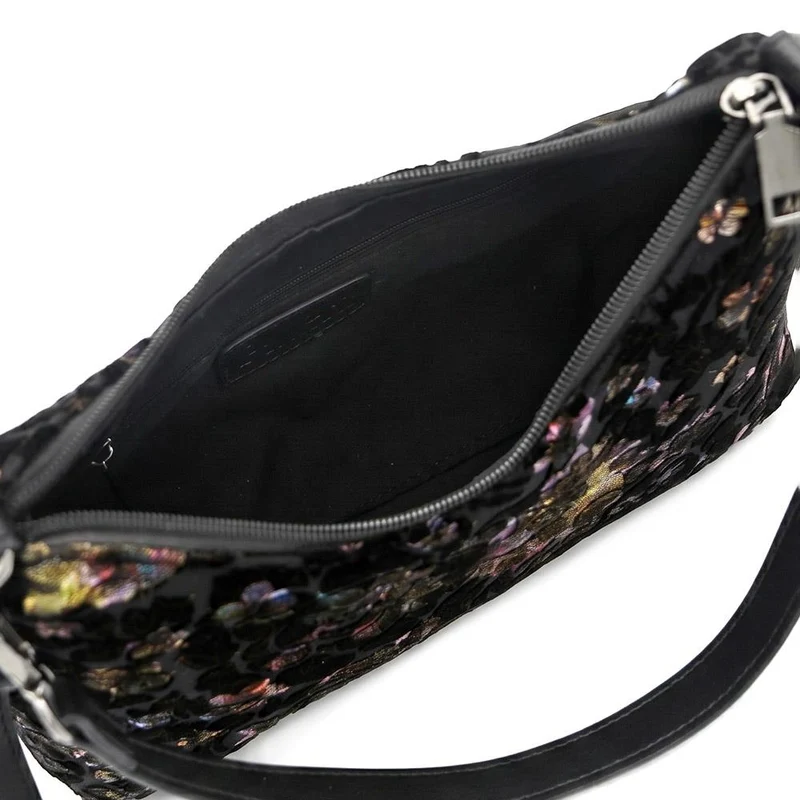 Lightweight Crossbody Bag - RIM44005 / 329 888 - Black Floral