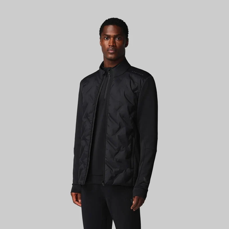 Castore Herren-Hybridjacke | Schwarz-Gunmetal