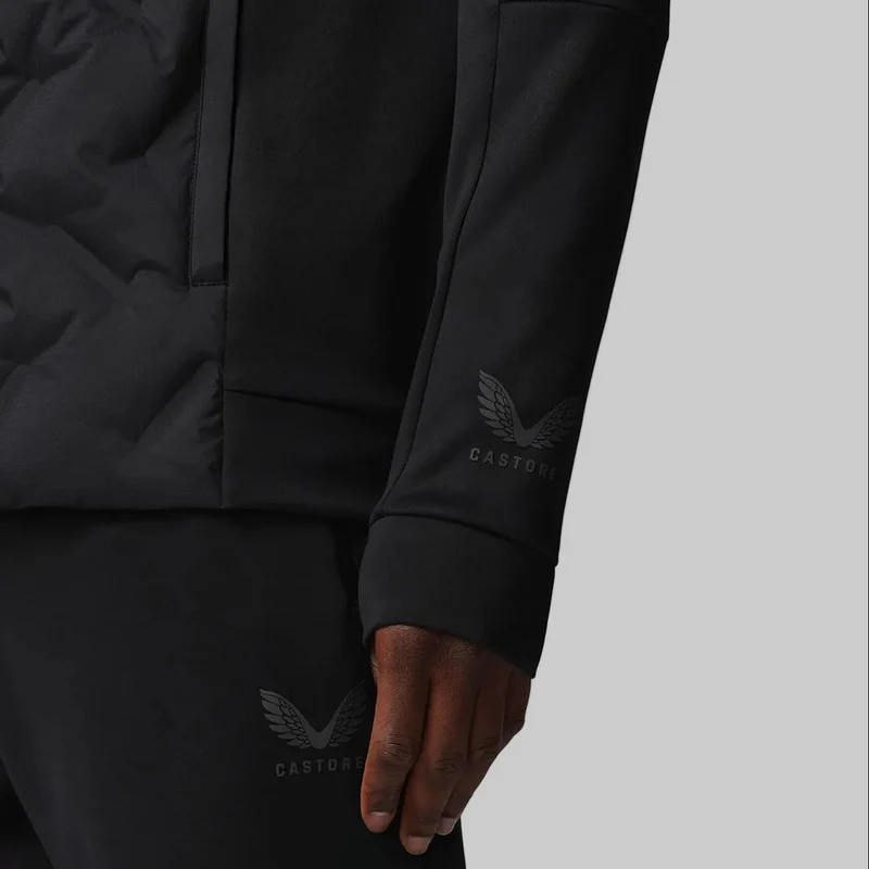 Castore Herren-Hybridjacke | Schwarz-Gunmetal