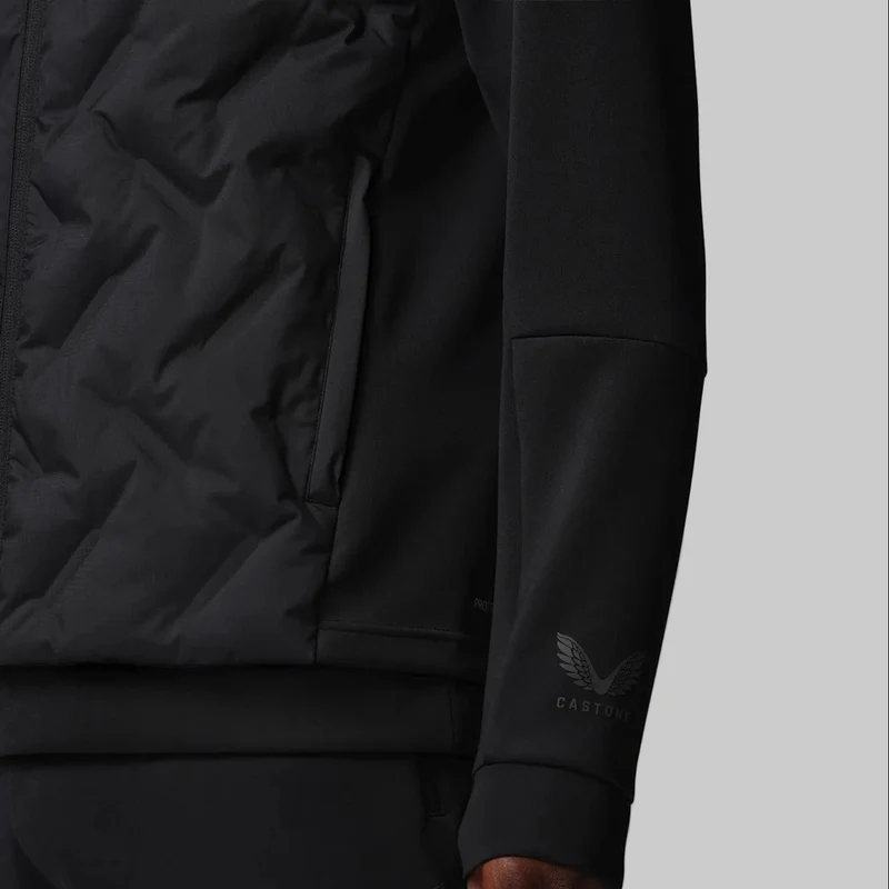 Castore Hybrid-Weste für Herren | Schwarzes Gunmetal