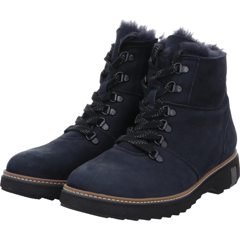 Waldläufer Stiefelette Hitomi blau