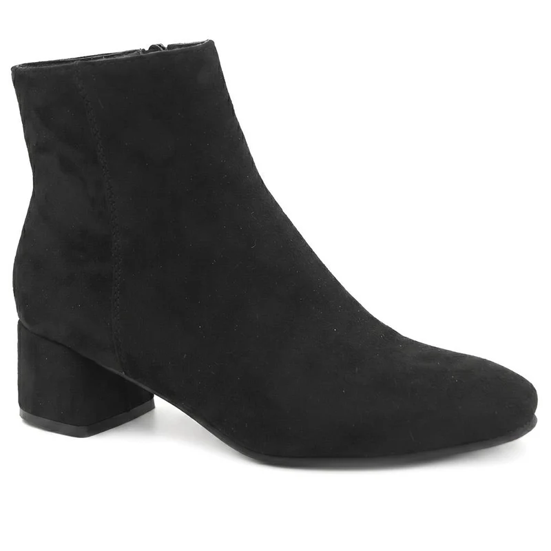 Smart Block Heel Ankle Boots With Warm Lining - WBINS44008 / 329 643