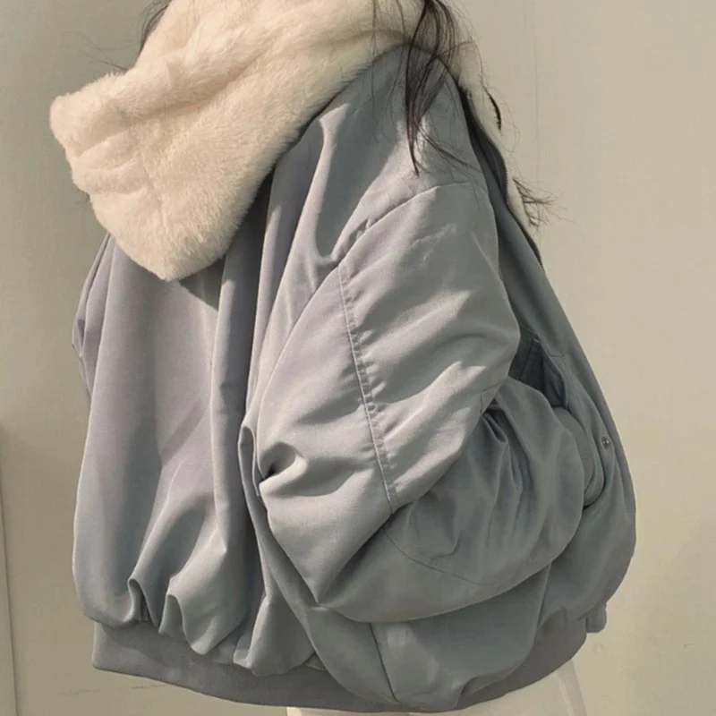 Peggy | Damen Bomberjacke mit Kapuze und Reißverschluss