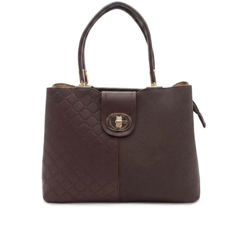 Bellissimo Mixed Finish Handbag - BELHETIA44021 / 330 180