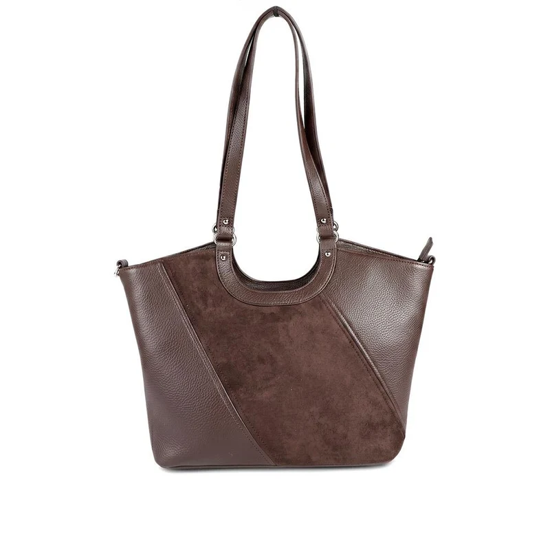 Bellissimo Two Tone Shoulder Bag - BELHETIA44013 / 330 175 - Chocolate