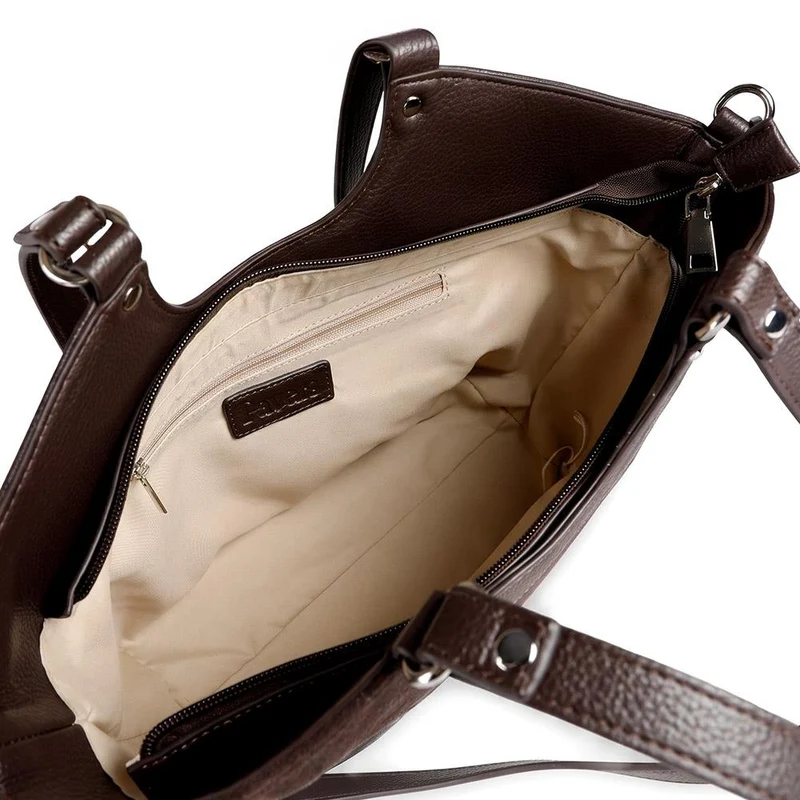 Bellissimo Two Tone Shoulder Bag - BELHETIA44013 / 330 175 - Chocolate