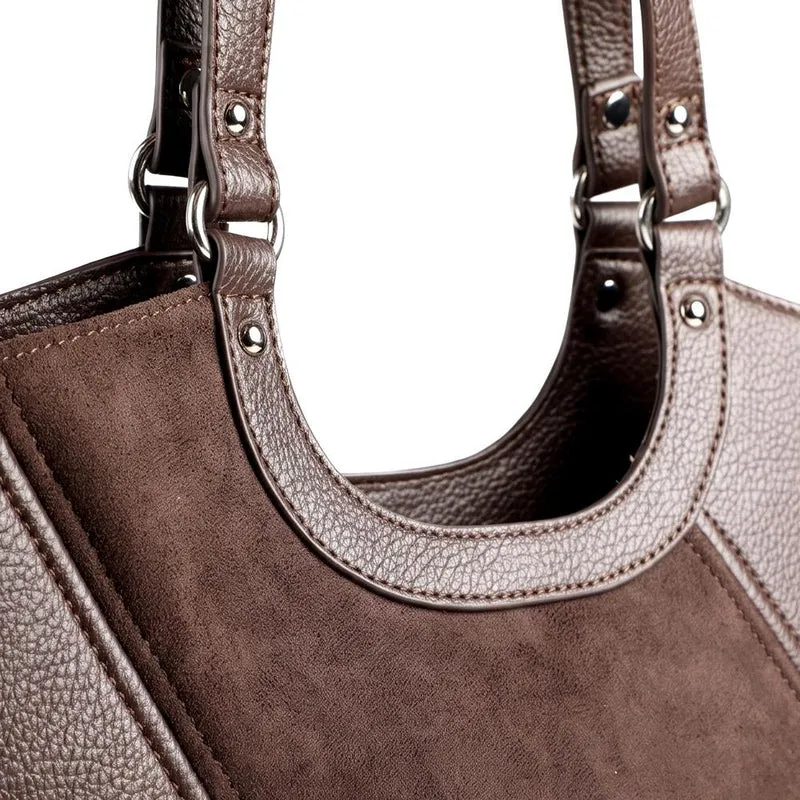 Bellissimo Two Tone Shoulder Bag - BELHETIA44013 / 330 175 - Chocolate