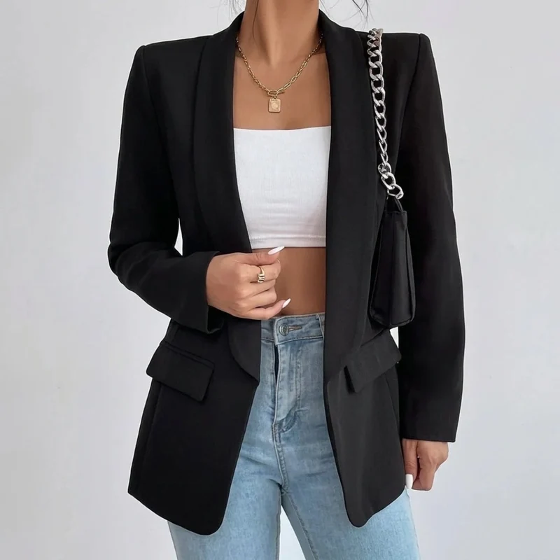 Noelle | Damen Blazer mit Offener Vorderseite und Stil