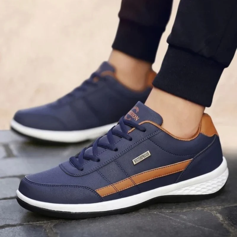 Leander | Herren Orthopädische Sneaker mit schlichtem Stil und leichter Sohle
