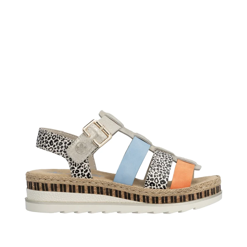 Rieker Damen-Keilsandalen | Mehrfarbig