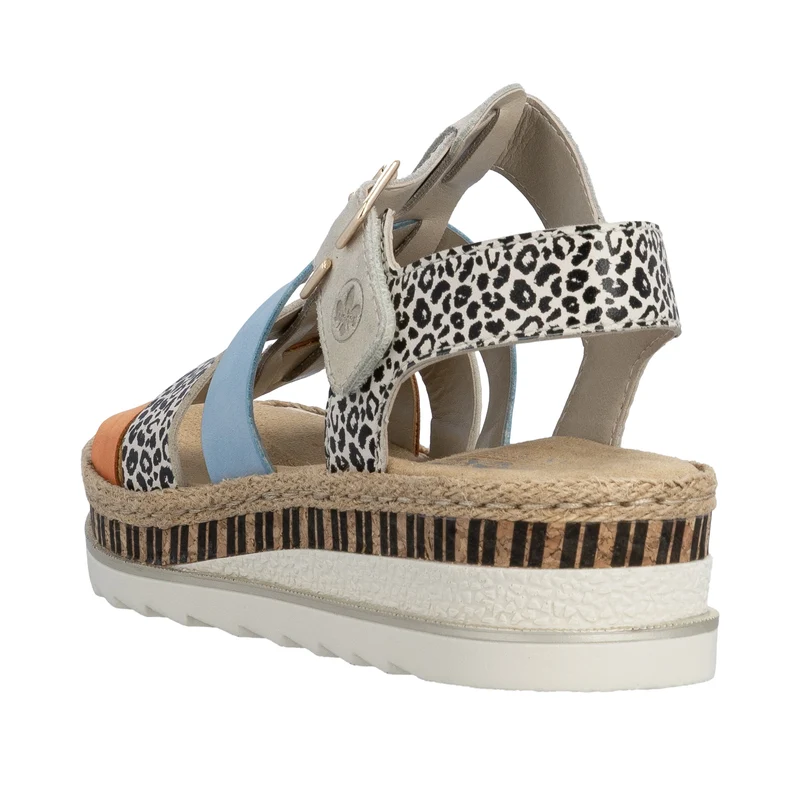 Rieker Damen-Keilsandalen | Mehrfarbig