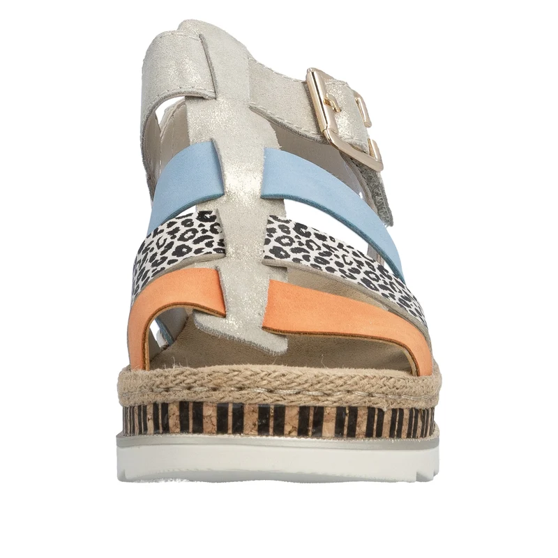 Rieker Damen-Keilsandalen | Mehrfarbig