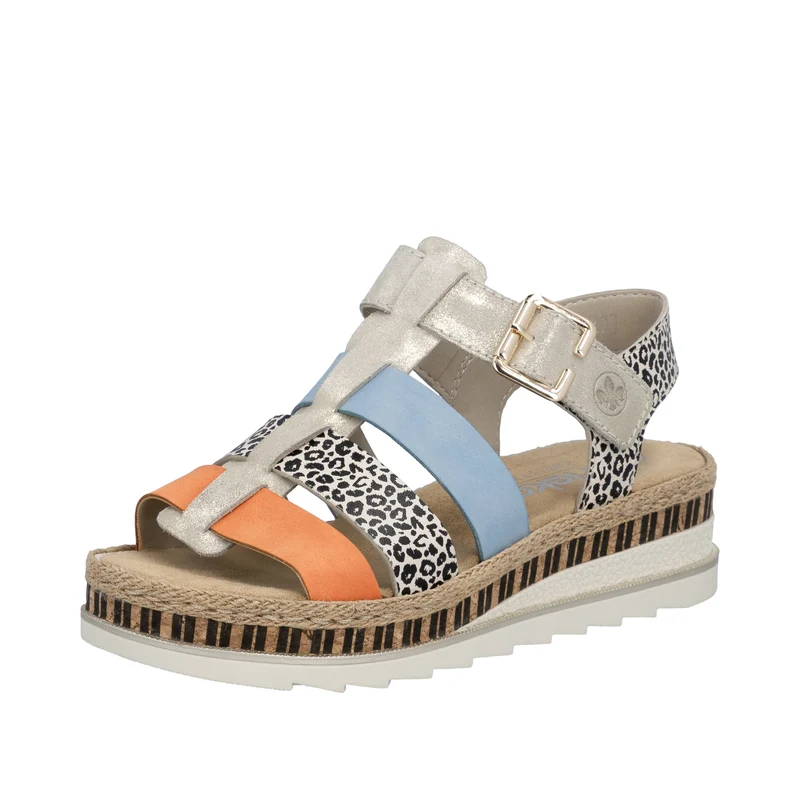 Rieker Damen-Keilsandalen | Mehrfarbig