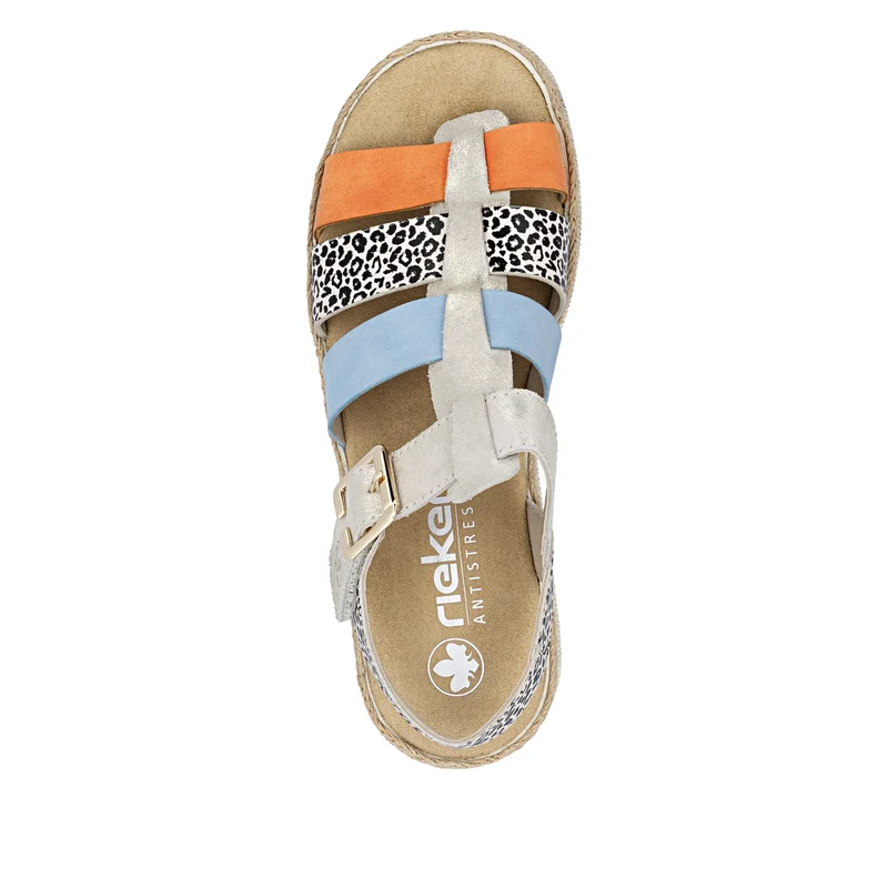 Rieker Damen-Keilsandalen | Mehrfarbig