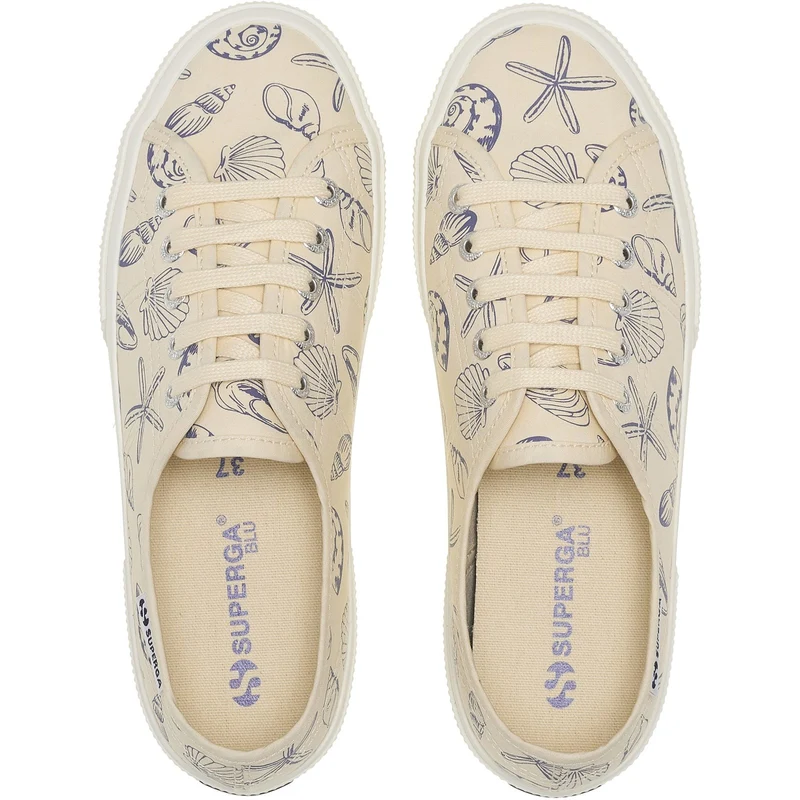 Superga Damen-Sneaker 3750 mit Muschelmuster | Beige