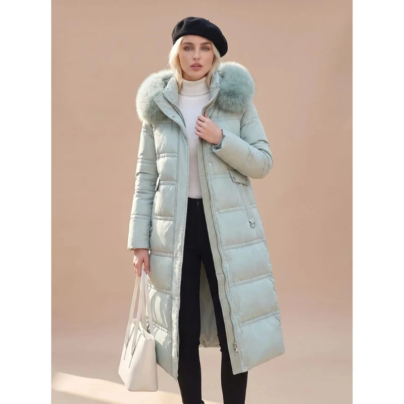 Serafina | Damen Puffer Winterjacke mit Kapuze und Wärme Begleiter